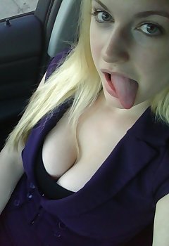 Cleavage In Car Pics